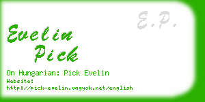 evelin pick business card